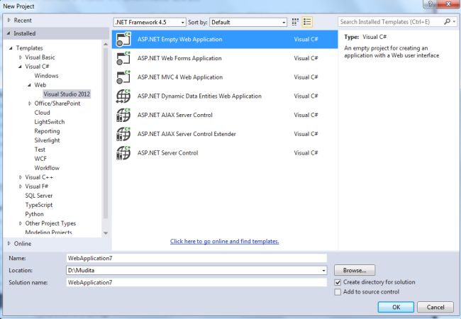 Create Web Application